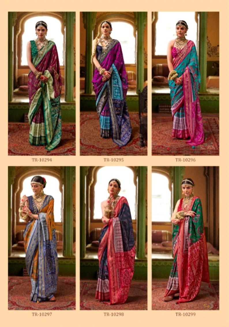 Trirath Rathyatara Mercerizer Sigma Silk Wholesale Fancy Silk Catalog — Wholesale Sarees, MPA wholesale from Surat — view 8